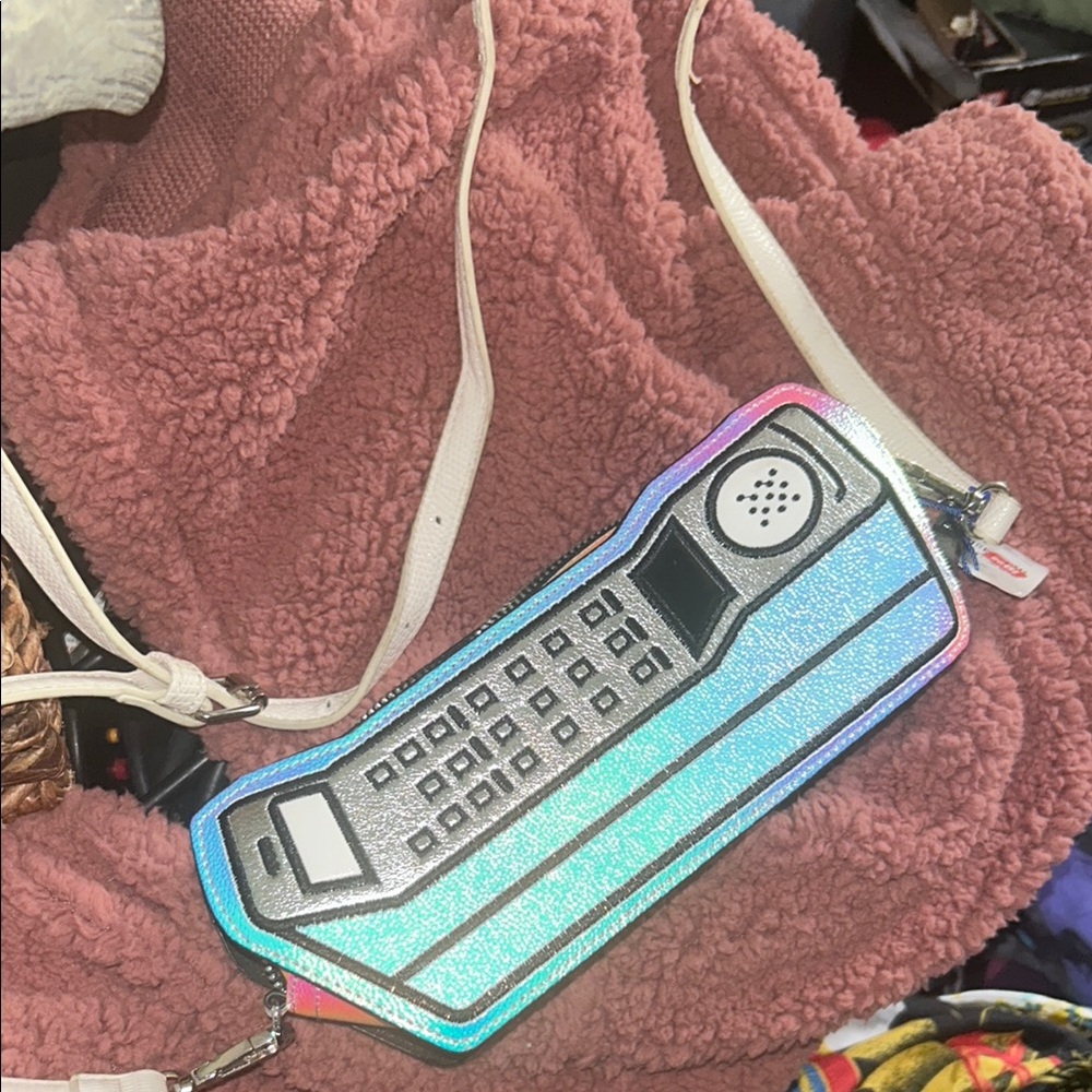 Holographic Retro Phone Crossbody Bag